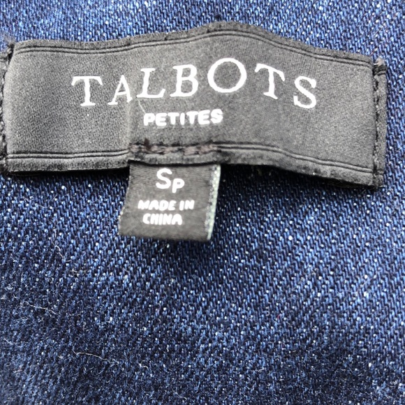 Talbots Petites Dark Wash Jean Jacket - Picture 4 of 4